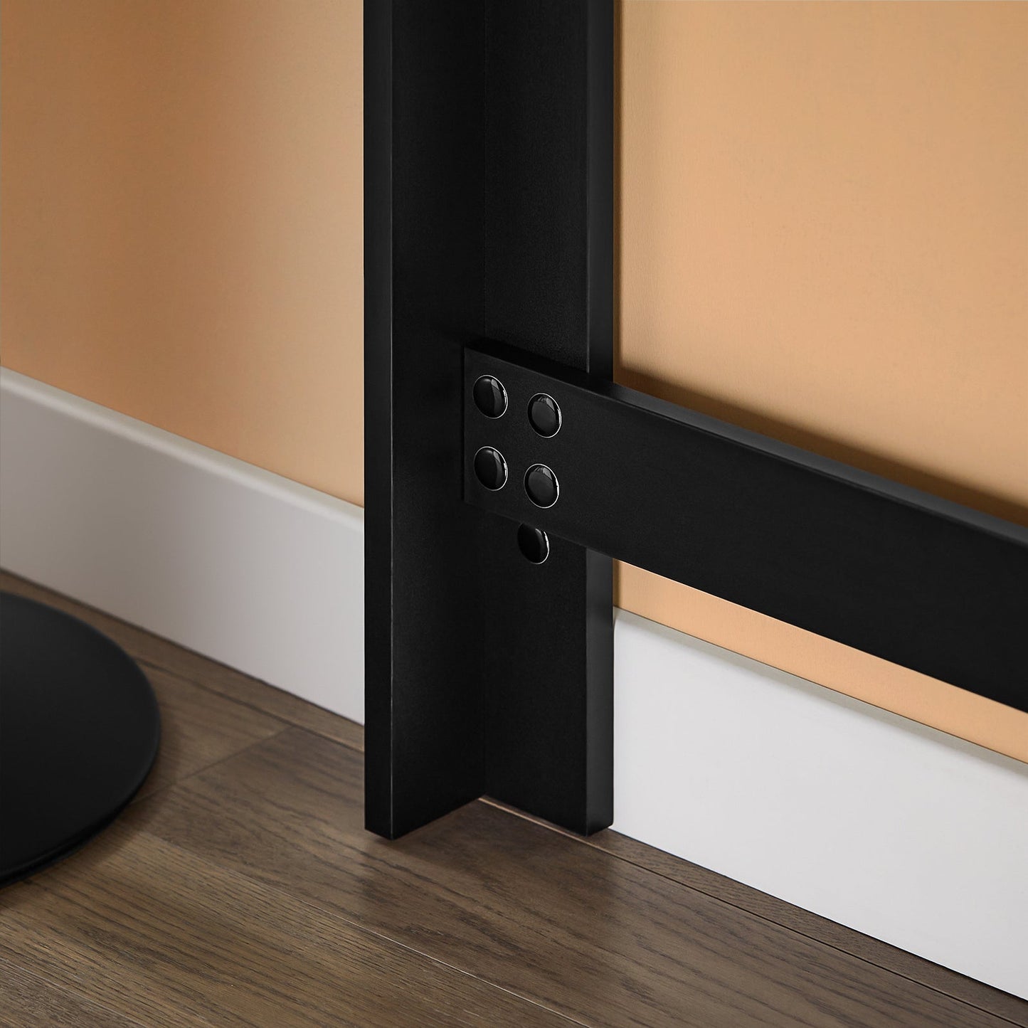 SoBuy FWT17-II-SCH Table de cuisine haute - Table de bar sur pied avec étagères de rangement pour les petits espaces - Noir - 112 x 57 x 106 cm