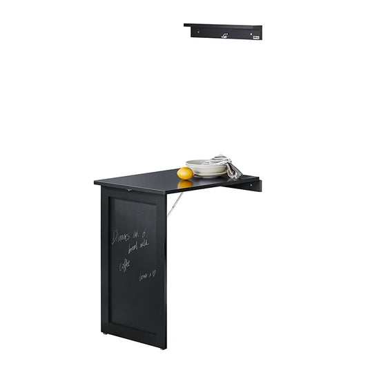 Table murale avec tableau, SoBuy, Table pliante, Table de salle à manger, Gris clair