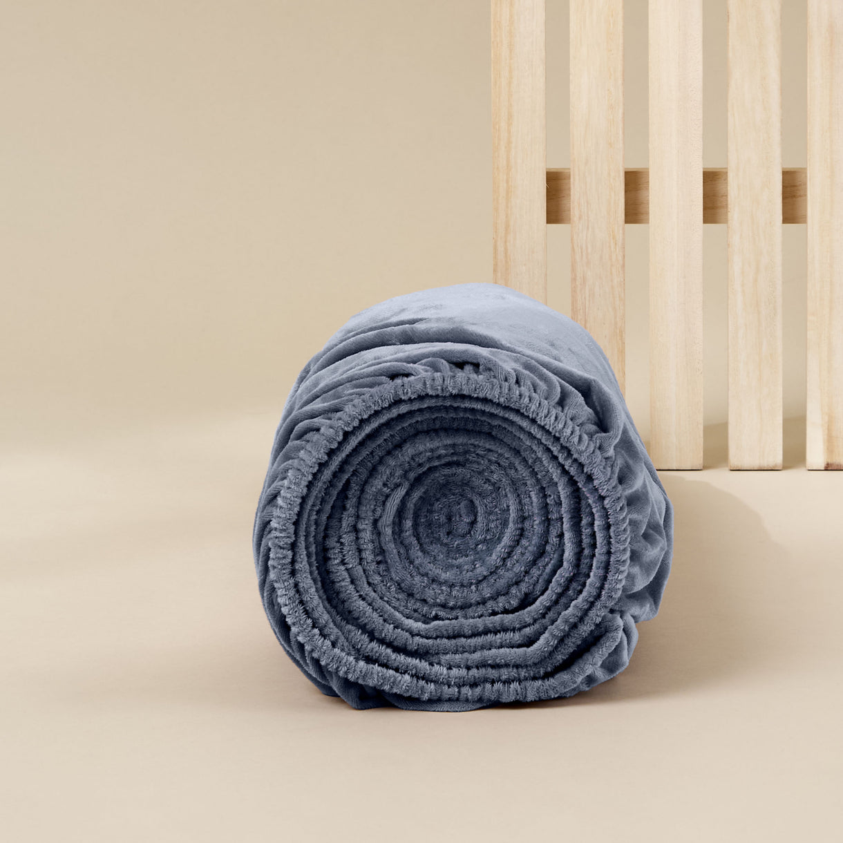 Sjumo Drap-housse - Silky Smooth - 160 x 200 / 210cm - Faded Blue