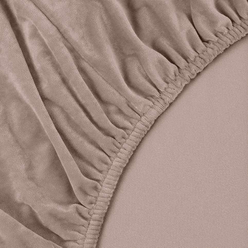 Housse de couette Sjumo - ensemble couette - 240 x 220 cm - taupe