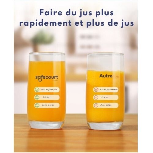 Centrifugeuse - Extracteur de jus Safecourt Kitchen - Fruits & Légumes - Large Ouverture - 3 Vitesses - 1200 W