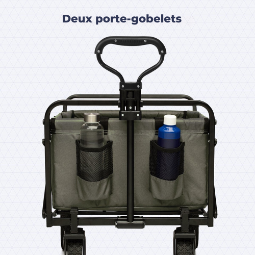 Chariot pliable - LifeGoods - Charge max 70 kg - 59cm x 98cm - vert