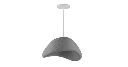 Wabi Loom - Plafonnier Wabi Sabi Nomu - aspect béton - gris béton - Ø 50 cm