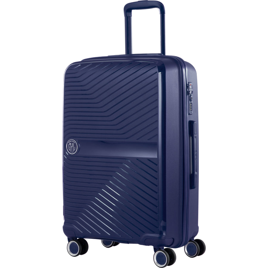 VALISE RIGIDE BLEUE DE TAILLE MOYENNE (TAILLE M)