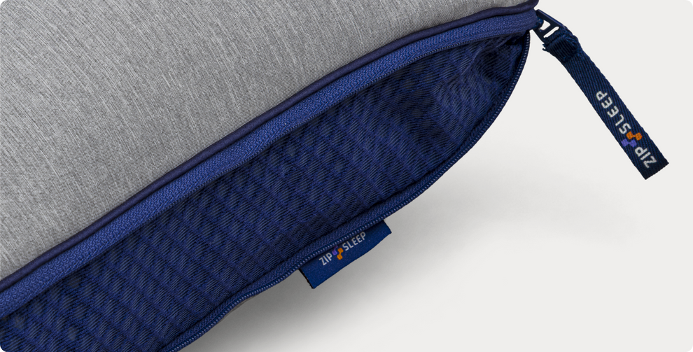 Oreiller de voyage Zipsleep - Gris