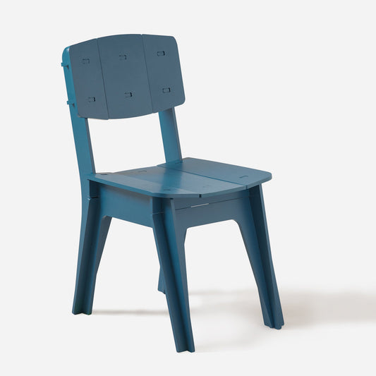 SoBuy HFST01-B Ergonomic Design Chair - Chaise de bureau et de salle à manger en bois bleu