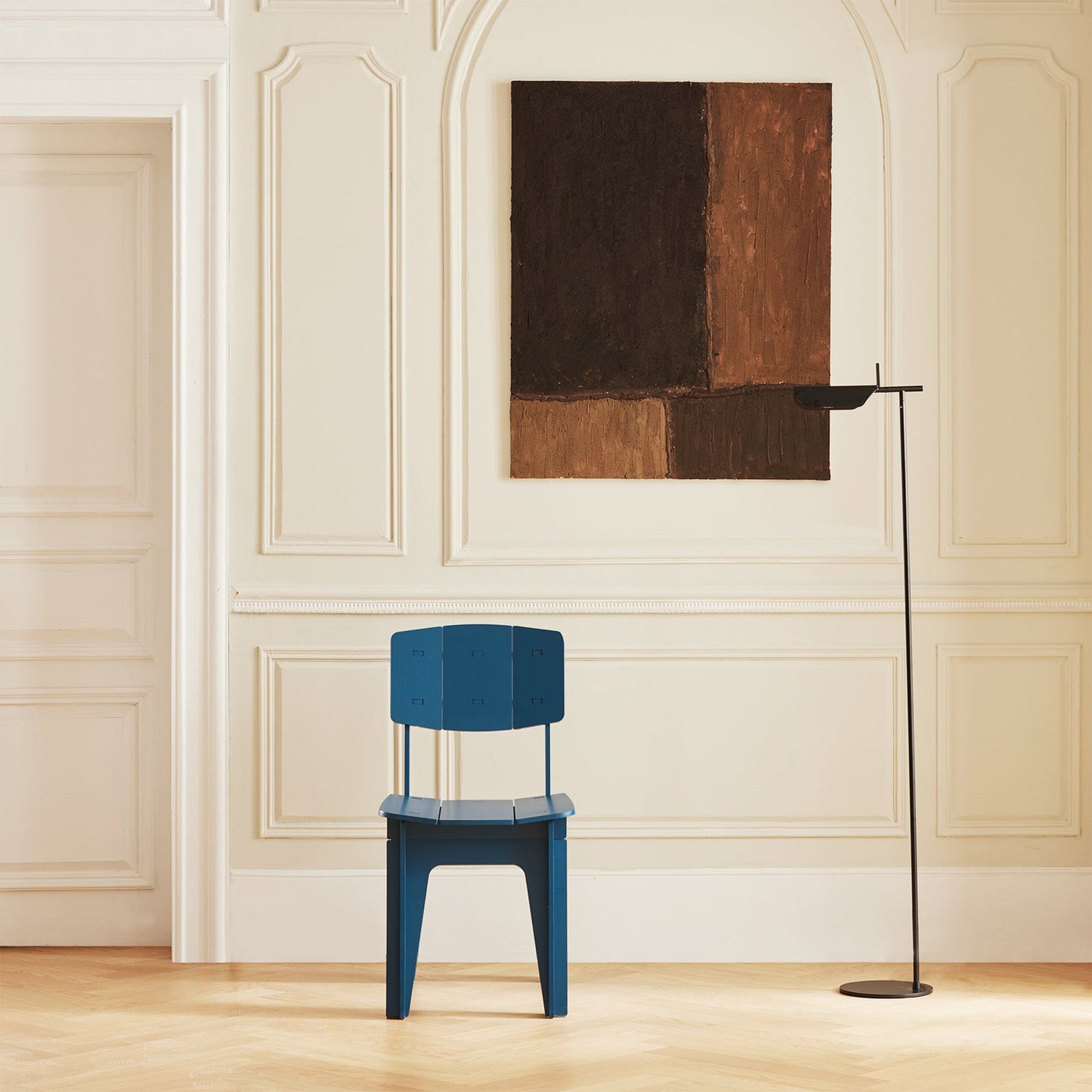 SoBuy HFST01-B Ergonomic Design Chair - Chaise de bureau et de salle à manger en bois bleu