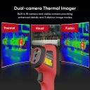 HIKMICRO Imageur thermique E02 - équipé de la technologie Superir, d'une interface intégrée et de quatre palettes de couleurs - pour l'analyse et l'inspection d'images radiométriques - plastique noir - 6 x 3 x 2 cm
