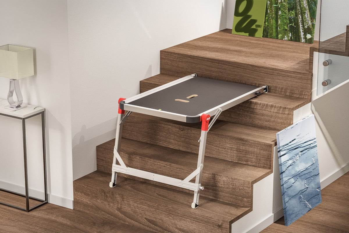 Hailo Plate-forme pour escaliers - Antidérapante - Max. 150 kg - 90 x 57 cm - noir