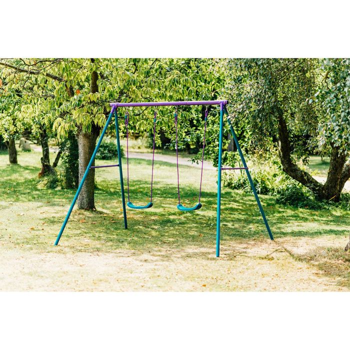 Balançoire Plum Sedna turquoise - L 210 x l 178 x H 183 cm