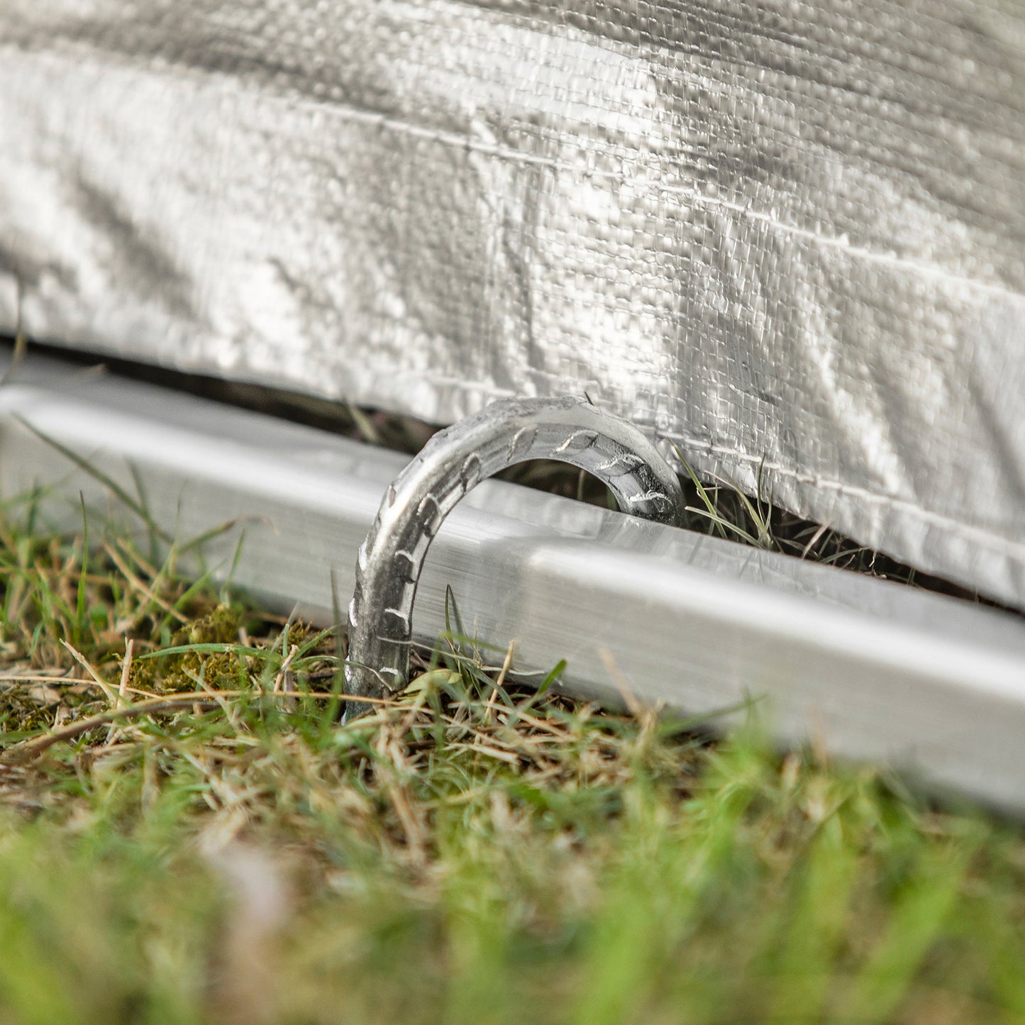 SoBuy KLS11-L Foil Tent 159 x 165 x 219 cm Grey - Auvent multifonctionnel, garage à vélo et rangement de jardin