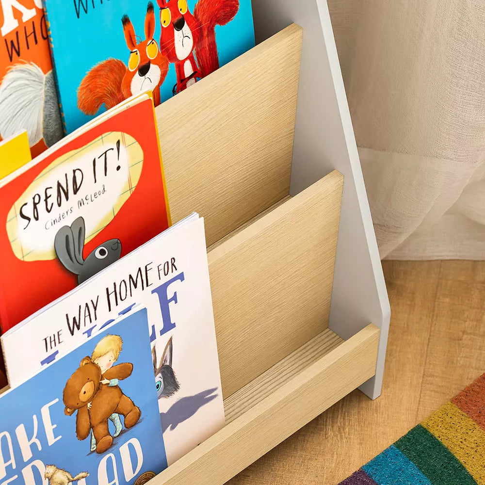 SoBuy Bibliothèque - KMB106-HG - MDF - Max. 8kg - 60x30x70cm - Blanc