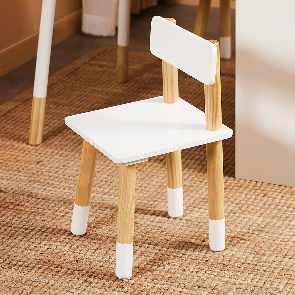 Ensemble de dessin et de jeu pour enfants avec table et 2 chaises - boîtes de rangement incluses - blanc - SoBuy KMB113-W