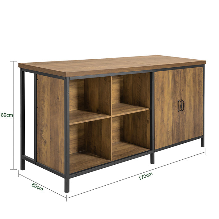 SoBuy Buffet - Avec étagères et tiroirs - Moderne - Max. 150 kg - 170 x 89 x60 cm