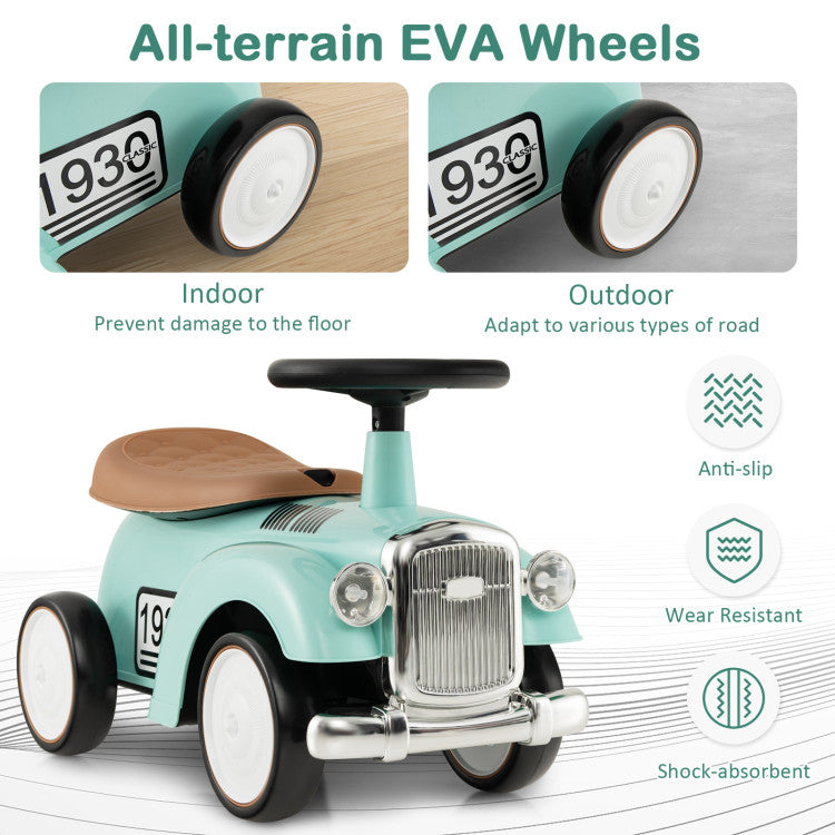 Coast Toy Car - Conduite sécurisée - PP - Max. 25Kg - 58 x 27 x 34 cm - Vert