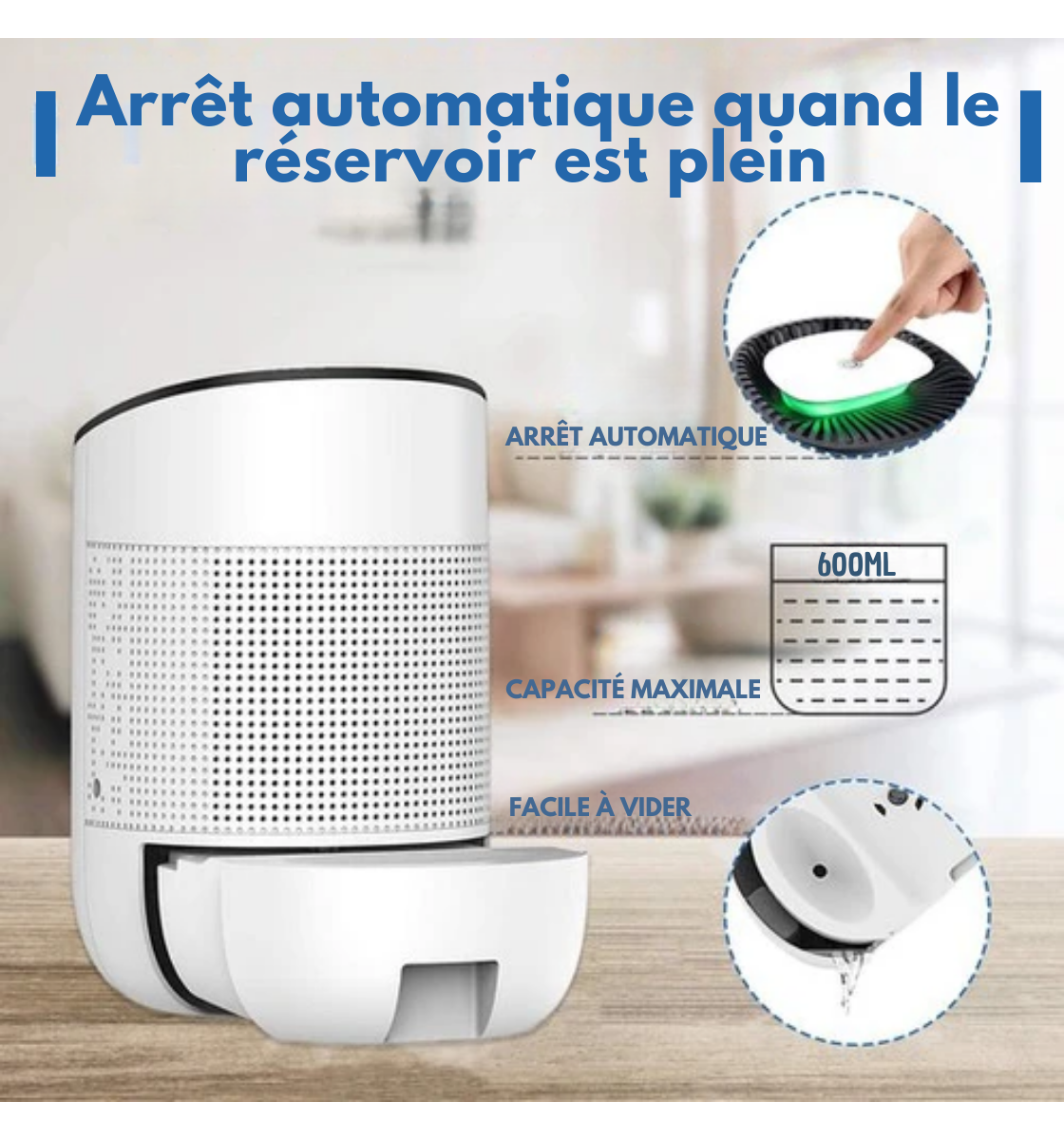 Déshumidificateur - Strex - Purification de l'air - Blanc