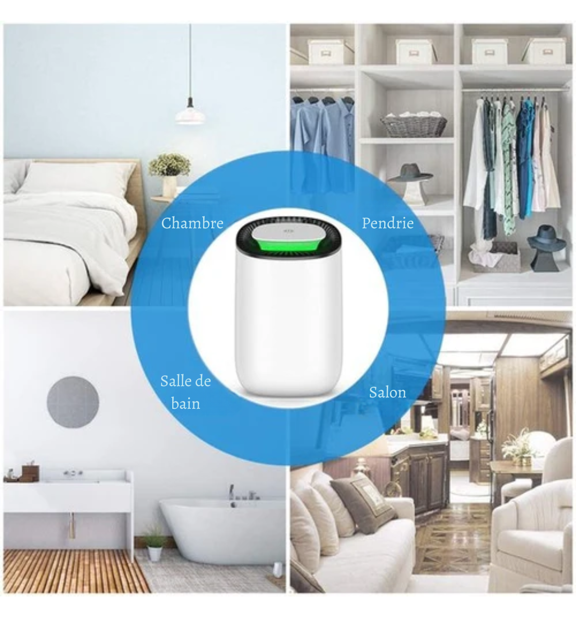 Déshumidificateur - Strex - Purification de l'air - Blanc