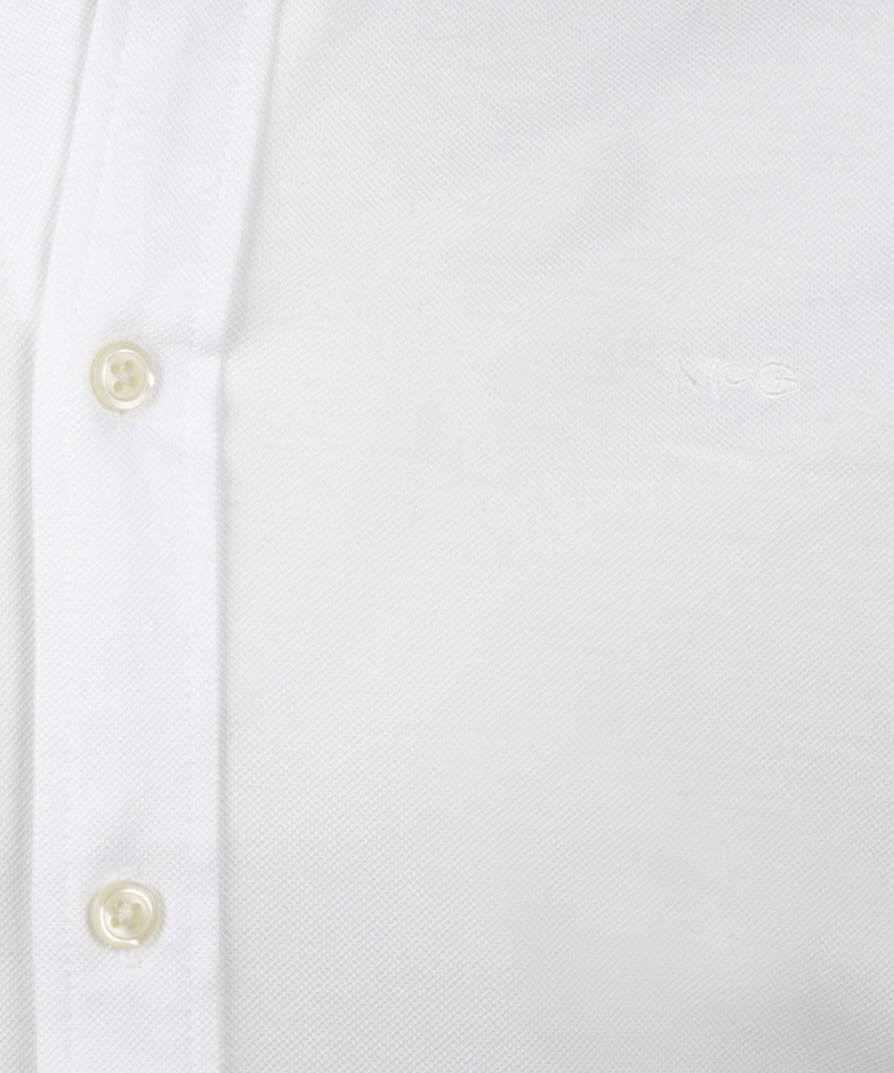 McGregor - Chemise en piqué stretch - Coupe régulière et confortable - Blanc - Taille S