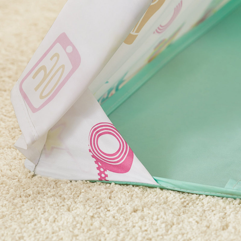 SoBuy OSS06 - Tente de jeu Tipi pour enfants - avec sac de transport - 133 x 133 x 153 cm - blanc/rose