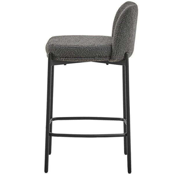 Rousseau Tabouret de bar Ella - H85 x L37 x P42 cm - Gris