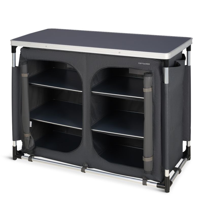 Armoire de camping Trvlmore - espace de rangement XXL - pliable - structure en aluminium - armoire d'extérieur
