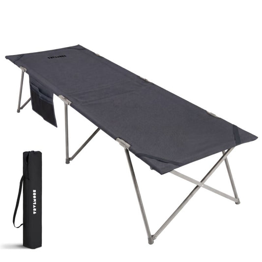 Lit de camp Trvlmore - 213 x 79 x 50 cm - extra large - pliable - lit de camping