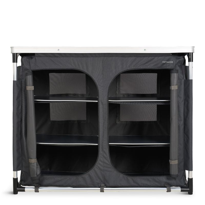 Armoire de camping Trvlmore - espace de rangement XXL - pliable - structure en aluminium - armoire d'extérieur