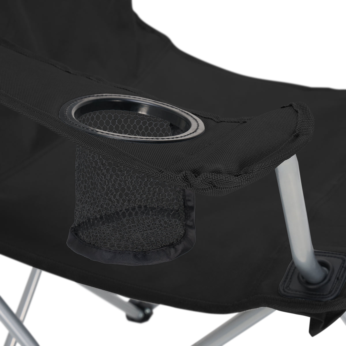 Trvlmore Camping Chair Basic - Noir - 88 x 50 x 83 cm - Pliable - Capacité de charge de 120 kg