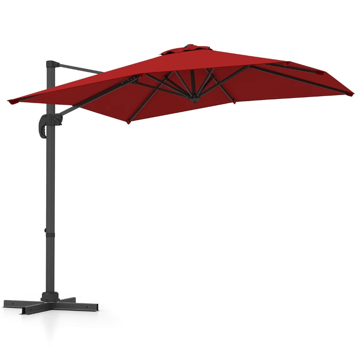 Coast Parasol flottant - Rectangulaire - 250 x 250 cm - Rouge