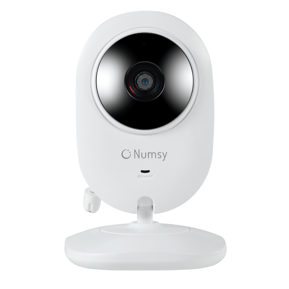 Numsy Baby Monitor Camera for Parent Unit - Vision nocturne HD - Capteur de température - Batterie de 20 heures - Extensible jusqu'à 4 caméras