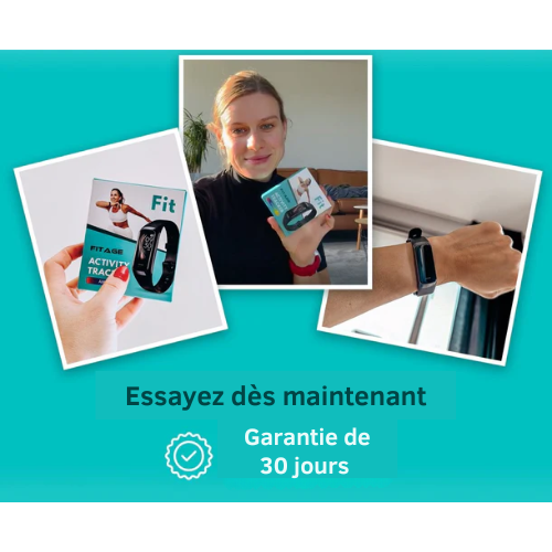 FITAGE - Montre connectée / tracking - Noir