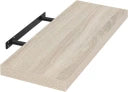 EUGAD Etagère murale flottante - équipée d'un support de suspension en métal caché et d'un placage résistant à l'humidité et d'une fixation murale aveugle - pour le salon et la cuisine - Mdf chêne Sonoma - 50 x 22,9 x 3,8 cm