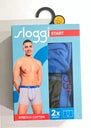 Sloggi - Caleçons pour hommes - Lot de 2 & Taille M - Avec ceinture élastique et coupe sportive - Pour un usage quotidien - Mélange de coton multicolore