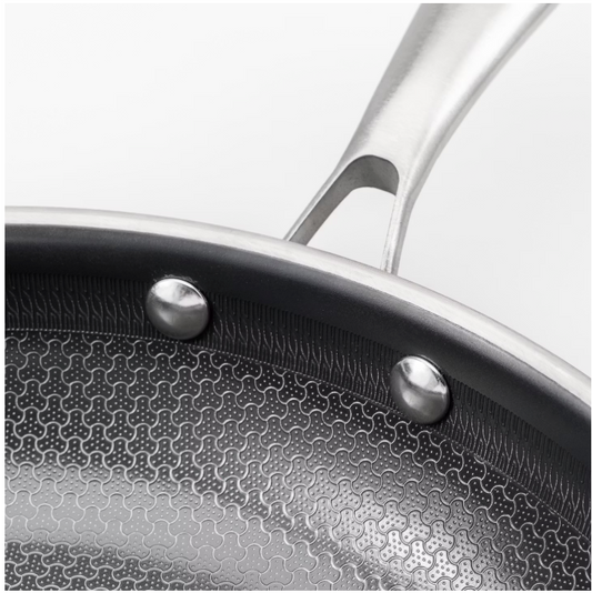 Thermos Thermoclad Poêle wok en acier inoxydable - 30 cm - Sans PFAS - Répartition uniforme de la chaleur