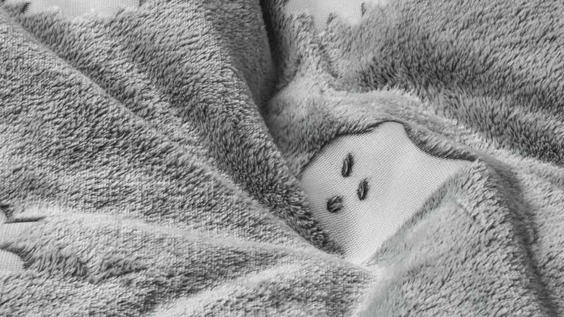 Enveloppe de couette Sleeptime Glow in the dark Spooky Grey 140 x 200/220 cm