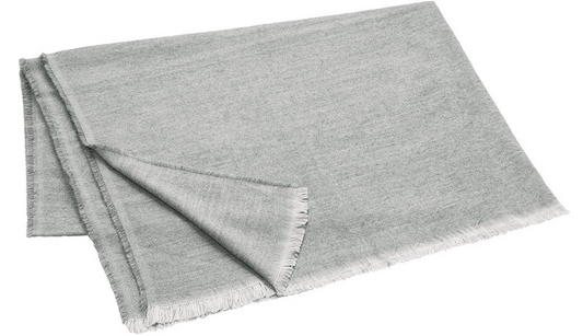 Blomus - Plaid Melange - Gris acier - 130 × 200 cm - Plaid doux / Couverture