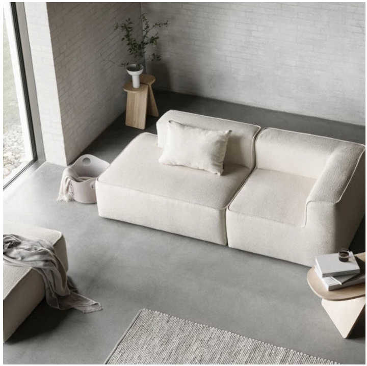 Blomus - Plaid Melange - Gris acier - 130 × 200 cm - Plaid doux / Couverture