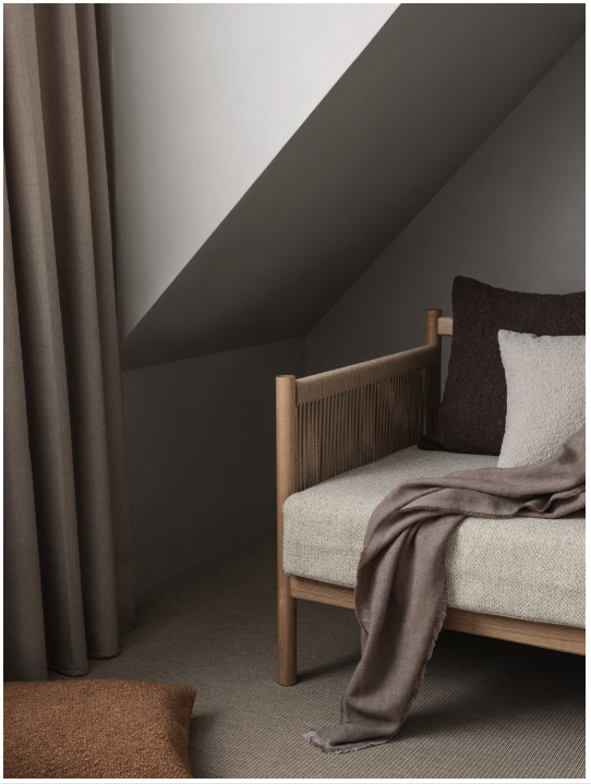 Blomus - Plaid Melange - Gris acier - 130 × 200 cm - Plaid doux / Couverture