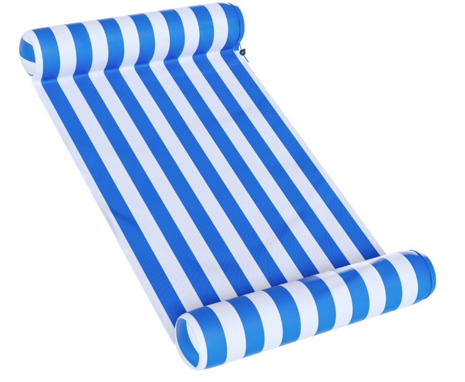 Travelly - Hamac d'eau de luxe - Hamac - Matelas d'air - Matelas d'air Piscine - Hamac d'eau - Bleu