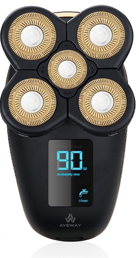 AyeWay - Tête de rasage - 1 pièce - Plastique or rose - Convient au rasoir AyeWay 5 en 1 - Pour tous les types de peau - Pièce de rechange