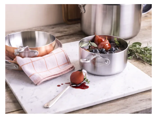 Mauviel 1830 Saucière Ø 16 cm acier inoxydable 1.49 L - Argent