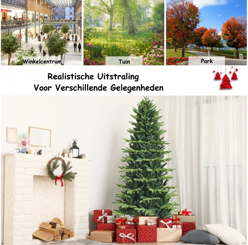 Coast Unit Arbre de Noël artificiel avec 1462 branches en PE et PVC et support métallique 180 cm