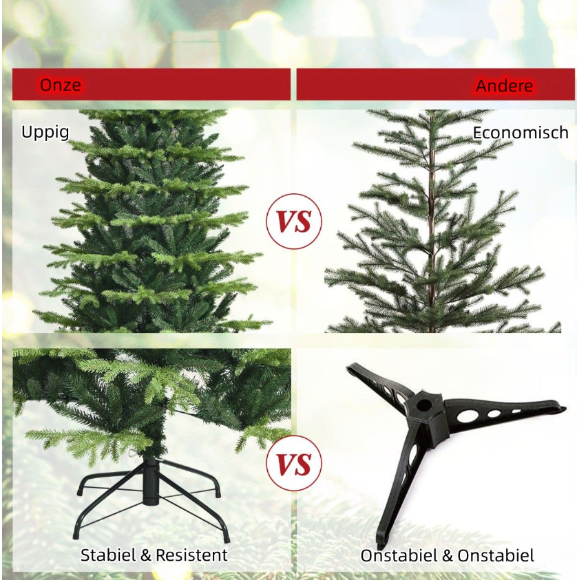 Coast Unit Arbre de Noël artificiel avec 1462 branches en PE et PVC et support métallique 180 cm