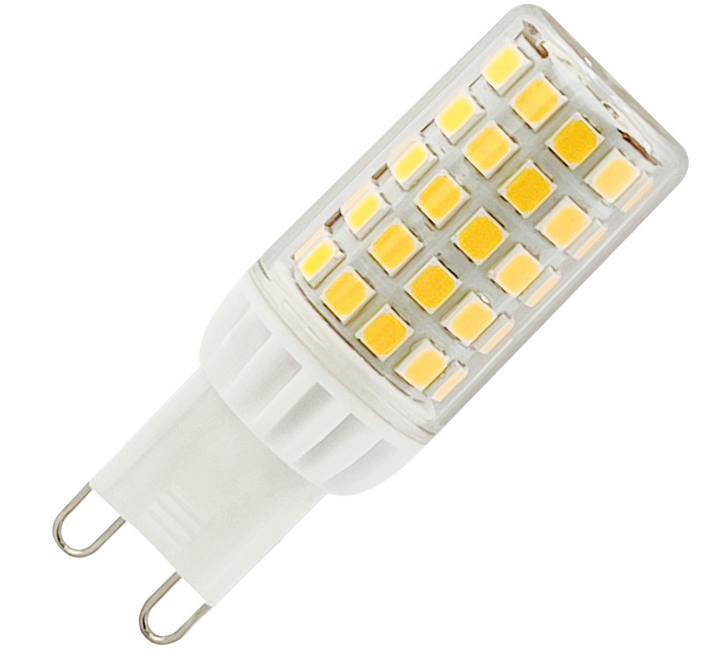 Saaf - Ampoule LED G9 - 3,5W - Plastique transparent - Lumière blanc chaud dimmable - Lot de 1 pièce - Efficace en énergie et durable - Pour l'éclairage d'ambiance