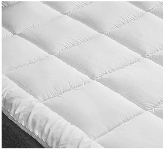 Sleeptime - Flor 3D Air Topper - 140x200x4 cm - Microfibre blanche - Avec terre de ventilation 3D et remplissage en fibre de gel - Antiallergique et rafraîchissant - Prolonge la durée de vie du matelas