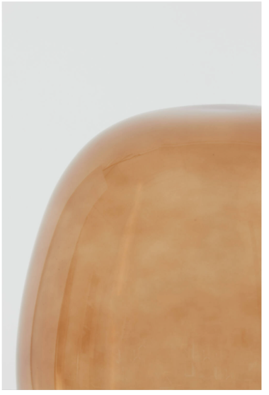 Light & Living - Lampe à poser Maysony - ø22x40 cm - Verre brun et métal bronze - Prise E27 - Design moderne et élégant - Lampadaire d'ambiance pour le salon ou la chambre à coucher