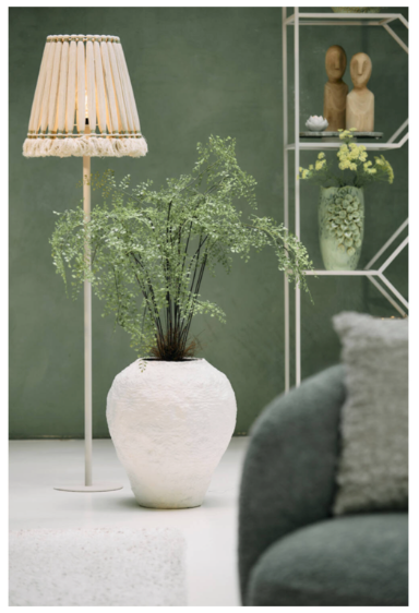 Light & Living - Lampadaire Rodrigo - ø25x135 cm - Métal gris clair - Prise E27 - Design moderne et industriel - Lampadaire mince pour le salon ou la chambre à coucher