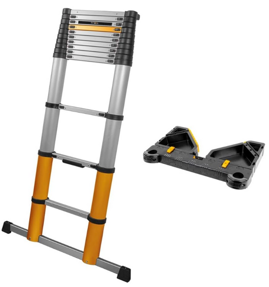 Batavia - Échelle télescopique Girafe Air - 3,81 m - Aluminium - Technologie Soft-Close - Hauteur de travail jusqu'à 4,60 mètres - Compacte et sûre - Usage professionnel et domestique - 7063088