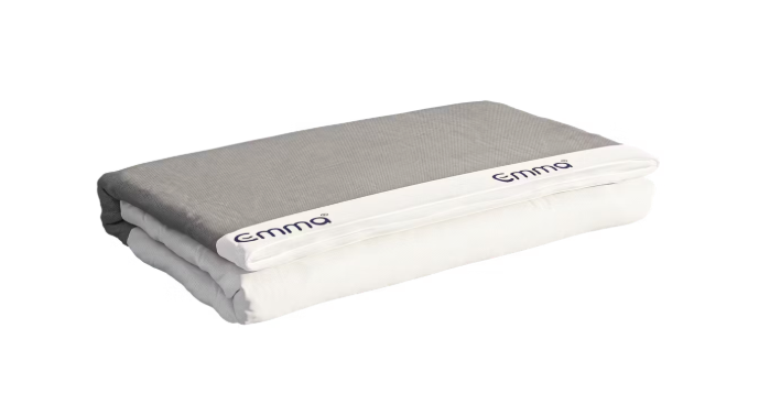 Emma - Protège-matelas - 140x200 cm & imperméable - avec effet antiallergique & structure respirante - pour une hygiène optimale du matelas - Polyester blanc