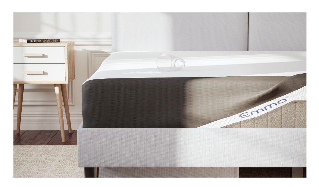 Emma - Protège-matelas - 140x200 cm & imperméable - avec effet antiallergique & structure respirante - pour une hygiène optimale du matelas - Polyester blanc